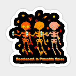 Pumpkin Spicy Skeletons Sticker